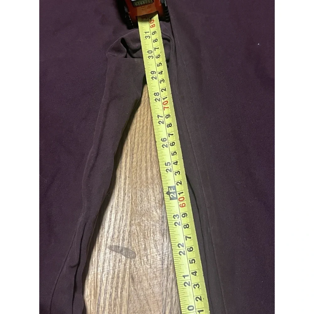 Banana Republic Men's‎ Flat Front Pant Slim Fit Stretch Fabric Wicking Red 33x34